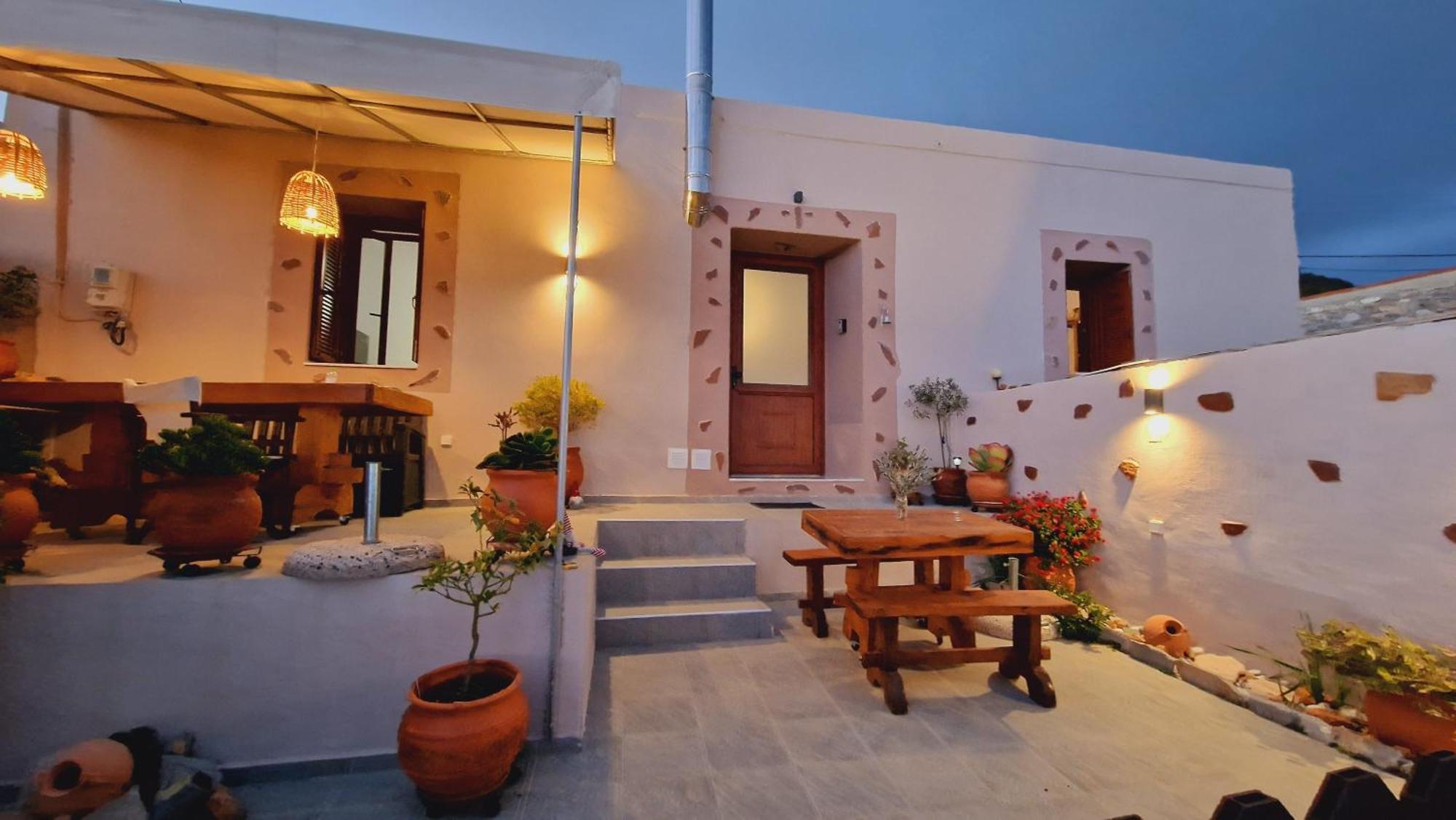 Seva Monolithos House Villa Bagian luar foto